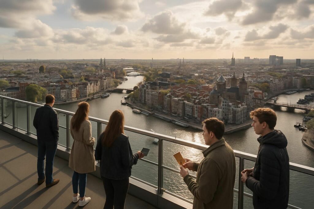 découvrez a'dam lookout amsterdam et réservez vos billets pour accéder au point de vue le plus élevé sur amsterdam. profitez d'une vue panoramique exceptionnelle et vivez une expérience inoubliable.
